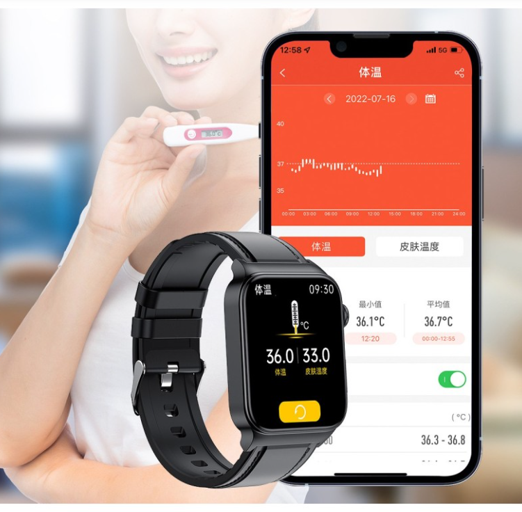 Precision ECG + PPG Health & Fitness Smart Watch with Heart Rate & Blood Oxygen