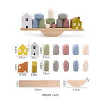 Montessori Wooden Animal Stacking Balance Toy Set