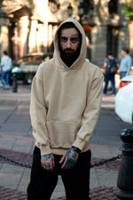 Oversized Hooded Sweatshirt in Camel Color for Men