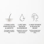 Smart Electric Scalp & Head Massager with 8 Removable Claws for Hair Growth & Stress Relief
