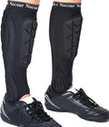 Nocour Sport Soccer Shin Guards for for Kids Youth Protective Soccer Gear Equipment with Lower Leg and Ankle Guards Pads for Boys Girls Teenagers - Black(L) Large