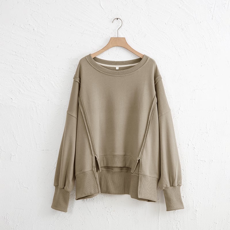 Loose Irregular Niche Sweater Top for Women