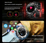 2-in-1 Smart Watch with Built-in MP3 Music Player & Bluetooth Audio Support