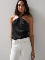 Stylish Summer Satin Backless Tank Top for Women