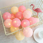 Cozy Cotton Ball LED Ambient Fairy Lantern Lights