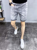 Trendy Slim Denim Shorts for Men - Summer Style