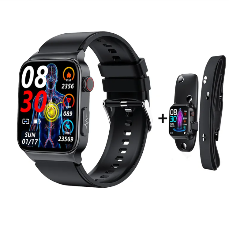 Precision ECG + PPG Health & Fitness Smart Watch with Heart Rate & Blood Oxygen