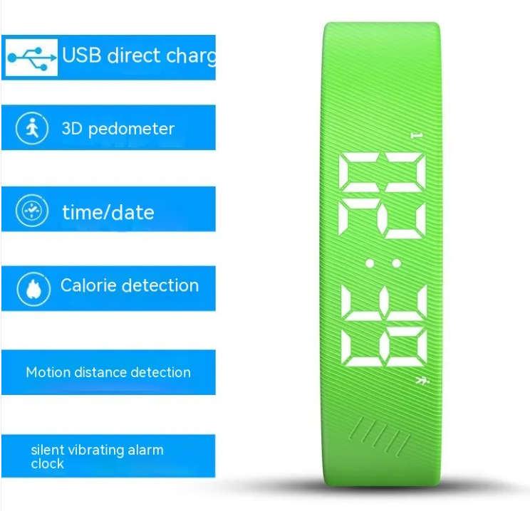 Ultra-Lightweight Daily Activity & Sleep Fitness Tracker Band